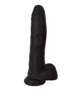 Dildo 28.8 cm met Balzak Jock - Zwart