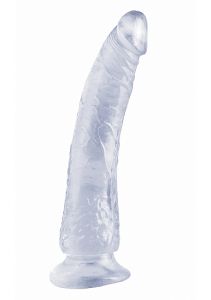 Realistische Dildo met Zuignap Transparant - 20 cm