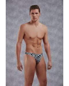 Doreanse Zebra G-String - Zwart/Wit