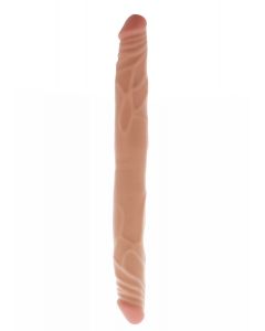 Dubbele Dildo met Realistische Look - Huidskleur