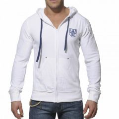 ES Velvet Hoodie Full Zip Wit