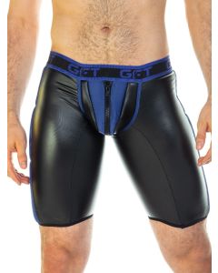 GIGO Fetish Trunk Lang met Rits - Blauw