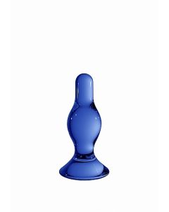 Glazen Buttplug Classy - Blauw