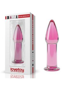 Glazen Buttplug Glass Romance 5 met verpakking