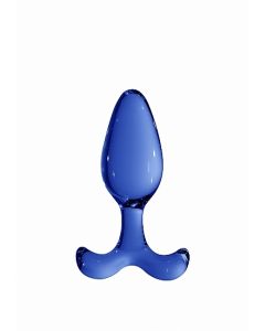 Glazen Buttplug Expert - Blauw