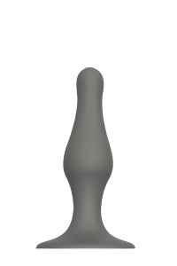 Grijze Siliconen Buttplug met Zuignap 12.7 cm los