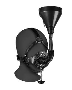 Head Harness with Funnel Open Mouth Gag - XTREME voorbeeld zij