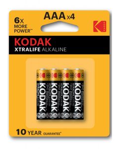 Kodak Xtralife 4 X AAA Batterijen