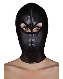 Spandex Hood met veters - Zwart*