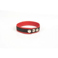 Leren Biceps Band 2.50 cm Breed rood