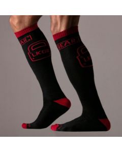 Locker Gear Keep Them On Socks - Rood zijkant