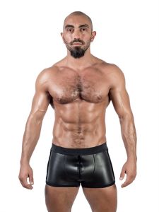 Mister B Neopreen Short - Zwart voorkant