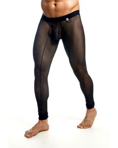 MOB Doorschijnende Mesh Panty - Zwart