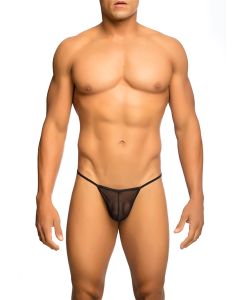 MOB Sheer T-Back Thong - Zwart