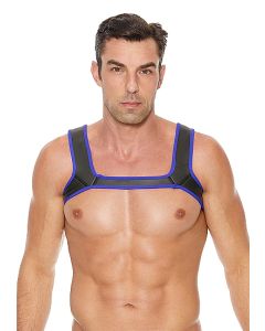 Ouch Puppy Play Neopreen Harnas - Blauw