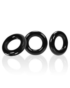 Oxballs Willy Cockring 3 Pack - Zwart