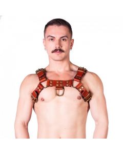 Prowler RED Butch Harness Brown/Brass voorkant