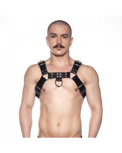 Prowler RED Butch Harness Zwart / Zilver voorkant