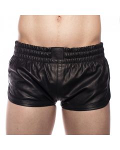 Prowler RED Leather Sports Shorts Black