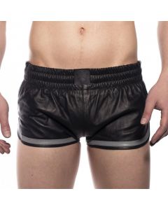Prowler RED Leather Sports Shorts Grey voorkant
