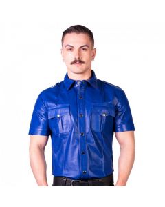 Prowler RED Slim Fit Police Shirt Blue