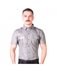 Prowler RED Slim Fit Police Shirt Grey voorkant
