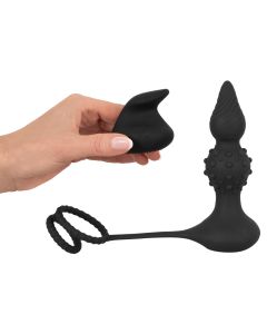 Buttplug met Cock & Ball Rings - Rebel