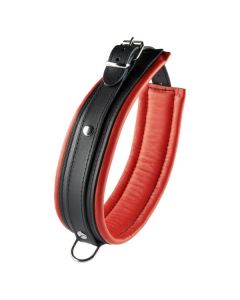 Zwart met rode halsband 5 cm