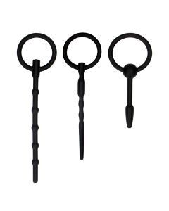 Urethral Sounding Plug Set - Zwart