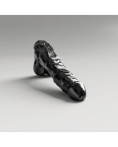 All Black Steroid Dildo The Coach - Zwart