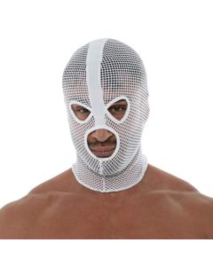 TOF Paris Circuit Mesh Bondage Masker - Wit