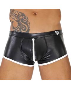 TOF Paris Fetish Boxer Rits - Zwart/Wit