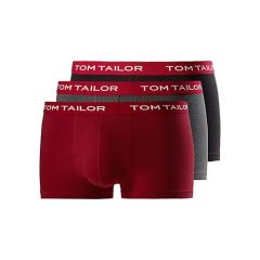 Tom Tailor Boxershort 3 Pack Black-Red-Grey