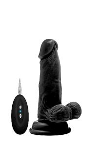 Vibrator Realistisch met afstandsbediening Zwart