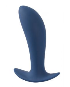 Vibrerende Buttplug - Blauw zijkant