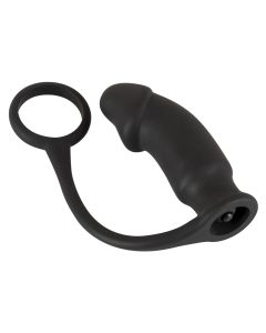 Vibrerende Cockring met Buttplug