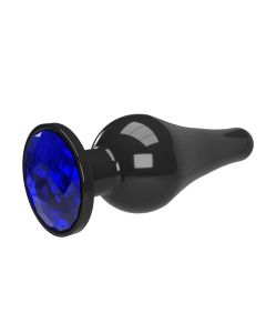 Jewellery Buttplug met Siersteen - Blauw