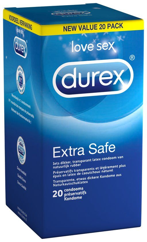 Durex Extra (Top) safe condooms 20 stuks