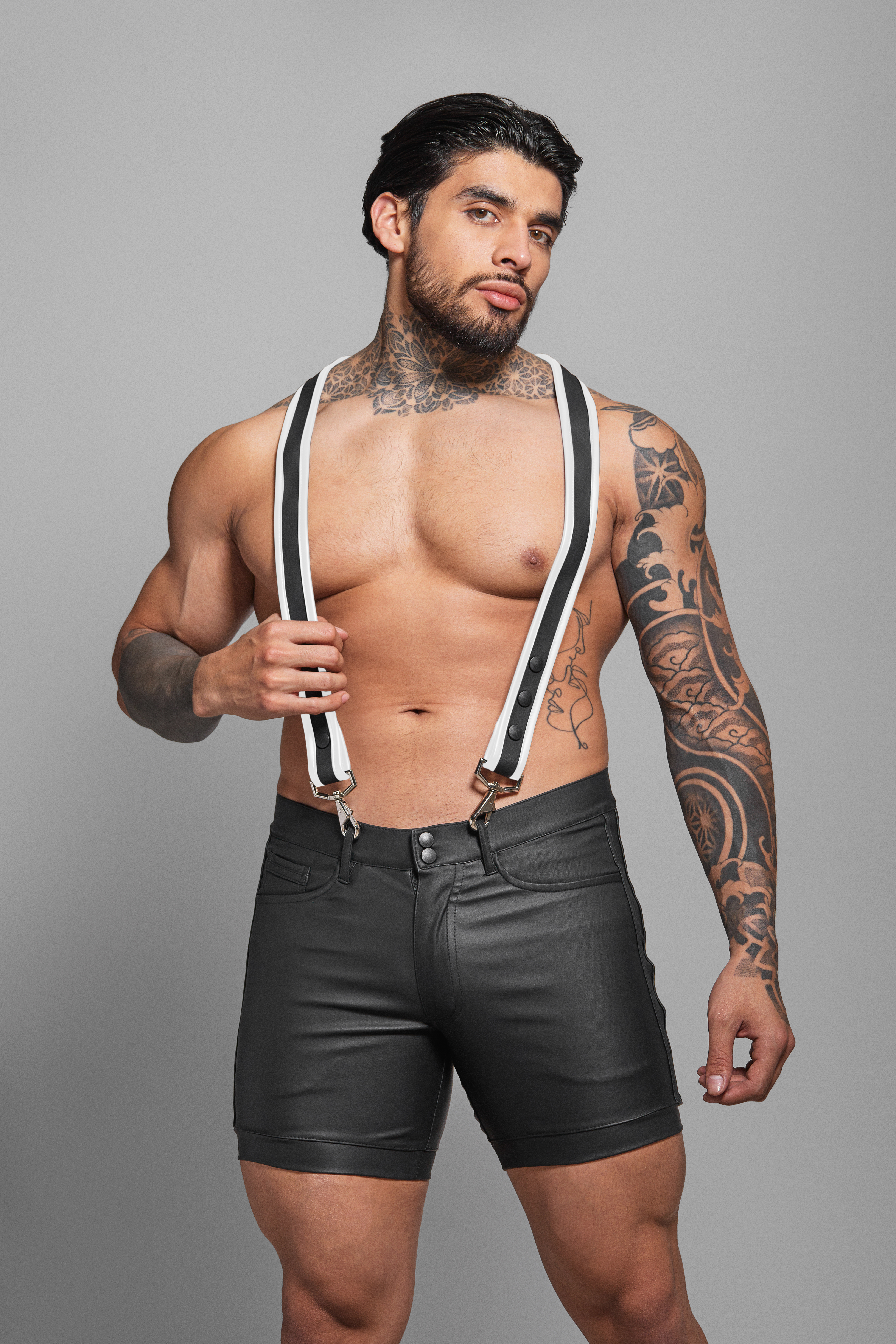 Dale Mas Biker + Eco Suspenders - Zwart/Wit