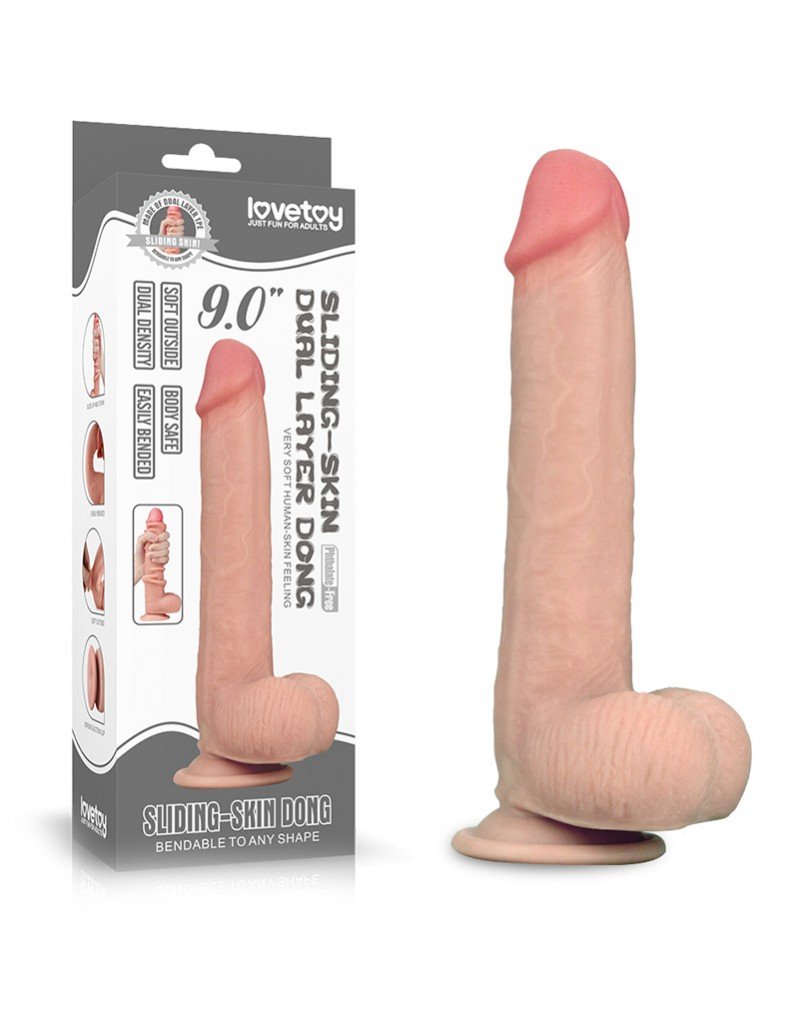 Realistische Dildo met Sliding Skin
