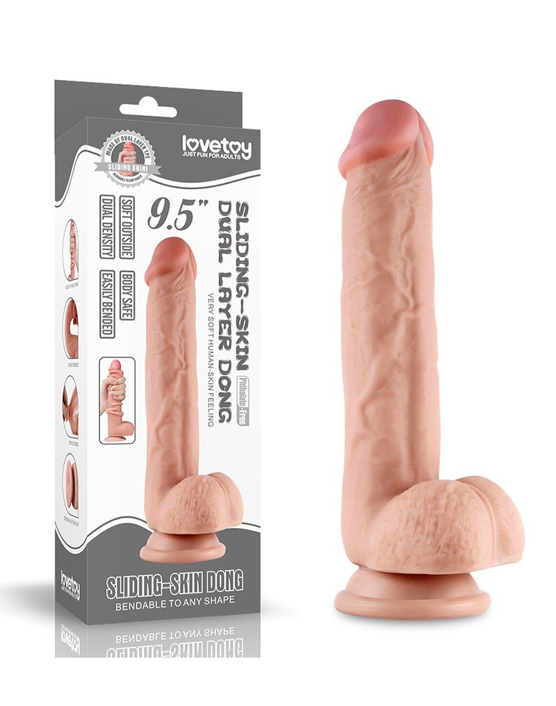 Realistische Dildo Sliding Skin 24.13 cm