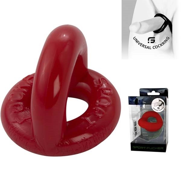 TPR Cockring van Sport Fucker-Rood