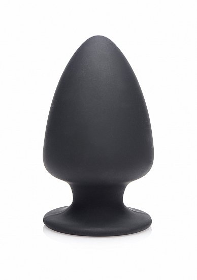 Zwarte Squeezable  Buttplug - Small*